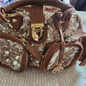 Blumarine Women Handbag Camel Color Leather